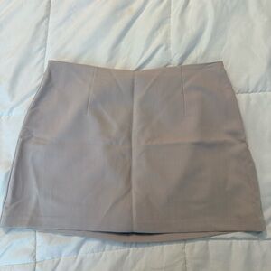Abercrombie & Fitch Light Gray Mini Skirt